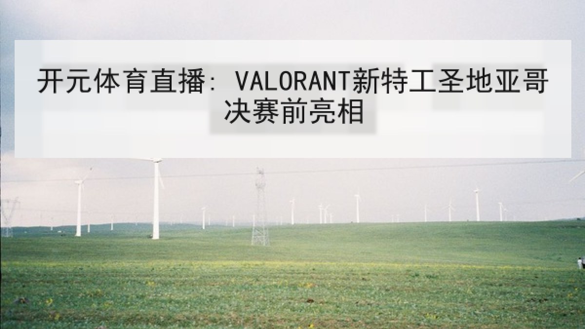 开元体育直播: VALORANT新特工圣地亚哥决赛前亮相